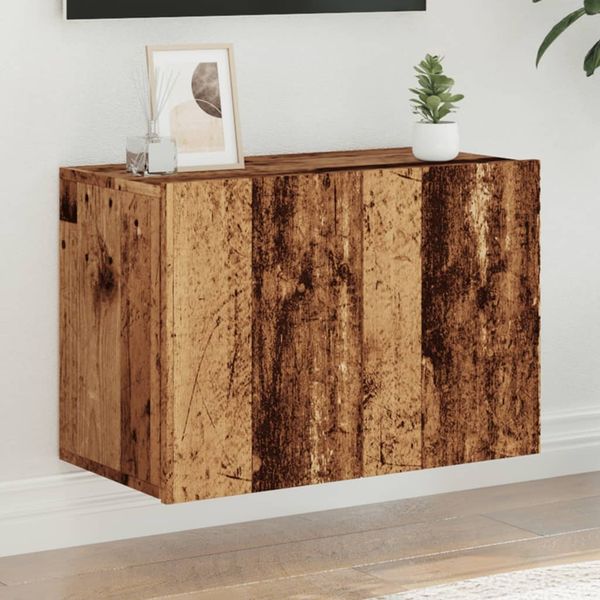 vidaXL TV skrinka nástenná staré drevo 60x30x41 cm