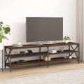 vidaXL TV skrinka hnedý dub 180x40x50 cm spracované drevo