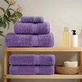vidaXL Prémiové uteráky do sauny SOLUND 2 ks fialové 80x200cm 600 g/m2