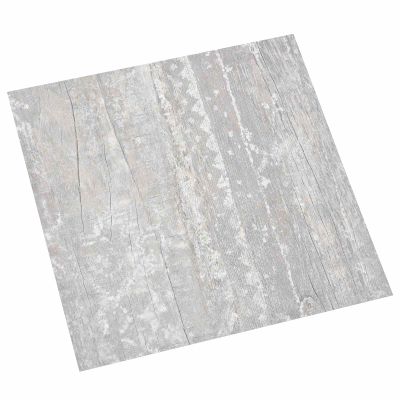 vidaXL Samo-lepiace podlahové dosky 30,5 x 30,5 cm 20 pcs PVC Sivá