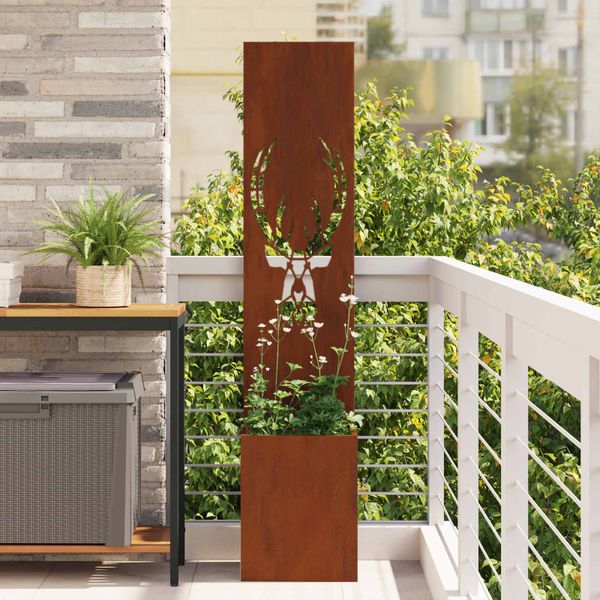 vidaXL Záhradná clona na súkromie Zvieracia potlač Hrdzavý 32 x 150 cm