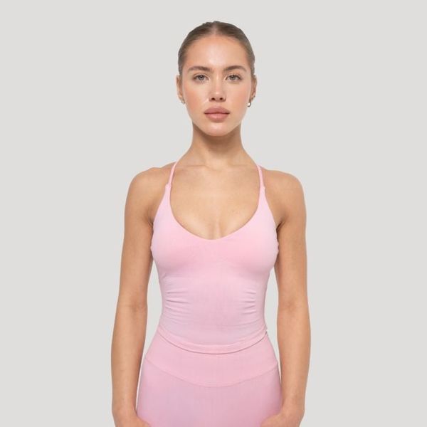 Dámske tielko Luma Baby Pink - GymBeam, veľkosť M