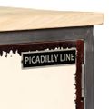 vidaXL TV stolík masívne mangovníkové drevo a oceľ 120x30x45 cm