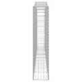 vidaXL Oblúkové gabionové koše 9 ks 400x30x140/160 cm pozink. železo