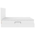 vidaXL Úložná posteľ s úložiskom Čistá biela 160 x 200 cm Umelá koža