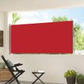 vidaXL Zaťahovacia bočná markíza červená 117x314 cm