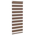 vidaXL Zebra roleta hnedá 65x150 cm šírka látky 60,9 cm polyester