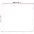 vidaXL Protisklzová deka z umelého králičieho kožúška Olite ťavová