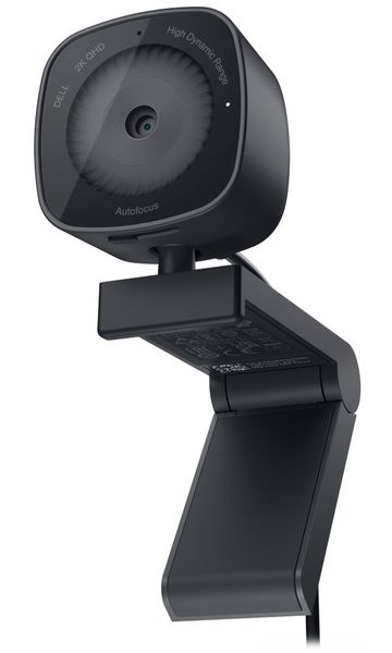 DELL Webová kamera WB3023 Webová kamera, 2K Quad HD/30fps, 1080p/30fps, HD/60fps, autofocus, mikrofón, HDR, certifikácia Microsoft Teams a Zoom, čierna