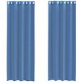 vidaXL Voile Záclony s priechodkami 2 ks Royal Blue