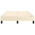 vidaXL Posteľný rám s boxspringom krémový 120x200 cm umelá koža