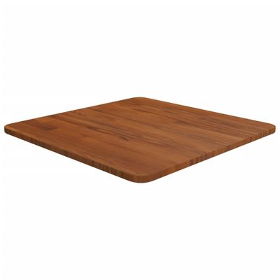vidaXL Štvorcová stolová doska tmavohnedá 50x50x1,5 cm ošetrený dub