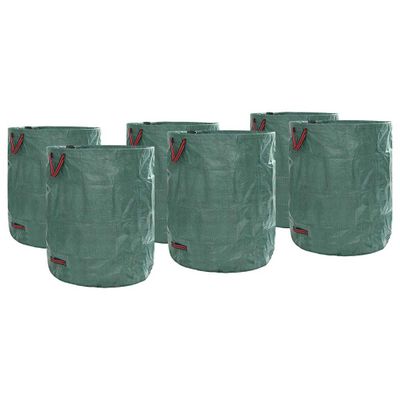 vidaXL Tašky na záhradný odpad 12 pcs Zelená 79 x 79 x 99,5 cm