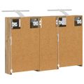 vidaXL Set kabinetov do kúpeľne 3 ks 80 x 10,5 x 50 cm
