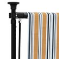 vidaXL Vonkajšia roleta žlto-biela 150x270 cm látka a oceľ