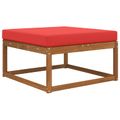 vidaXL Vankúš na vonkajšiu pohovku Polyester Červená 80 x 80 cm