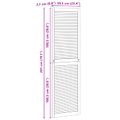 vidaXL Skříňové dvere s dverami 4 ks Prírodná 201 x 2,1 x 59,5 cm