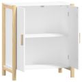 vidaXL Komoda biela 62x38x70 cm spracované drevo