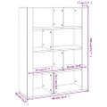 vidaXL Komoda betónovo sivá 80x30x106 cm spracované drevo
