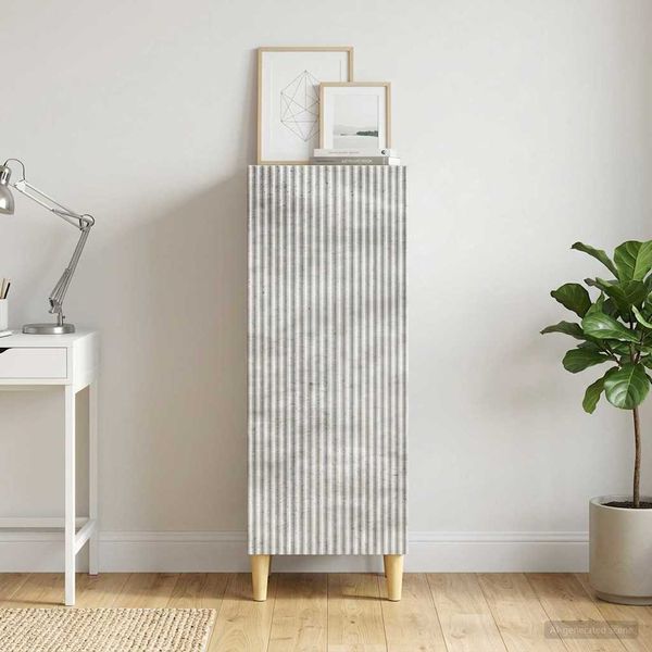 vidaXL Servírovacia skriňa Betónovo sivá 33 x 34,5 x 90 cm