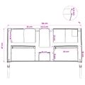 vidaXL Skladovacie vrece s úložiskom Čierna a modrá 98 x 47 cm oxford