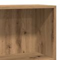 vidaXL Knižnica dub artisan 60x24x76 cm kompozitné drevo