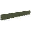 vidaXL Obrubník trávnika 30 ks 103 x 15 cm Oceľ Olivovo zelená