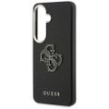 Puzdro Guess Grained Big 4G Metal Logo pre Samsung Galaxy S26 čierne