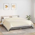 vidaXL Záťažová prikrývka bledokrémová 235x290 cm 11 kg látka