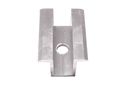 Úchyt stredový univerzálny U-24, L50 mm strieborný pre FV panel