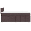 vidaXL Boxspring posteľ s matracom tmavohnedá 100x200 cm látka