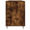 vidaXL Stôl dymový dub 140x50x75 cm kompozitné drevo
