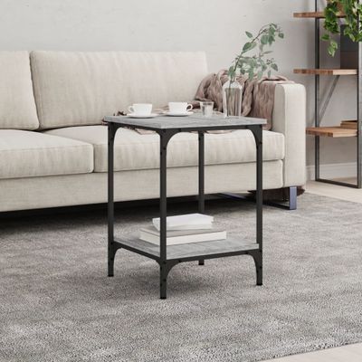 vidaXL Konferenčný stolík sivý dub sonoma 40x40x55 kompozitné drevo