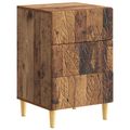 vidaXL Nočný stolík Staré drevo 43 x 39,5 x 66,5 cm Kompozitné drevo