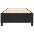 vidaXL Posteľný rám s boxspringom čierny 90x200 cm zamat