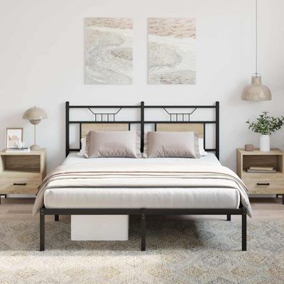 vidaXL Posteľný rám bez matraca dub sonoma 140x200 cm kompozitné drevo