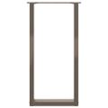 vidaXL Nohy konzolového stolíka v tvare U, 2 ks, prírodná oceľ, 38 x (72-73) cm, oceľ