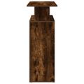 vidaXL Recepčný stôl dymový dub 100x40x104 cm kompozitné drevo