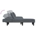 vidaXL Pohovka v tvare L tmavosivá 255x140x70 cm zamat