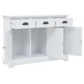 vidaXL Komoda s 3 dvierkami, MDF a borovicové drevo 105x35x77,5 cm