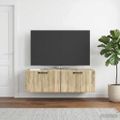 vidaXL Nástenná TV skrinka Dub sonoma 98 x 31 x 30 cm Kompozitné drevo