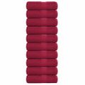 vidaXL Utierky na umývanie FROGN 10 ks bordové 30x30 cm 360 g/m²