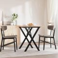 vidaXL Jedálenský stolík v tvare X 70x70x75 cm borovica a oceľ