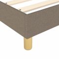 vidaXL Posteľný rám s boxspringom Taupe 90x190 cm Látka