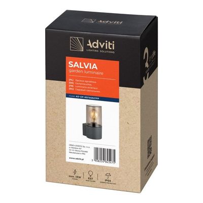 Záhradné svietidlo nástenné ORNO AD-OP-6573GE27PP, IP54, E27, max 15W, sivá
