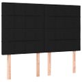 vidaXL Posteľný rám boxspring s matracom čierny 140x200 cm látka