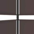 vidaXL 6-panelový paraván hnedá 300x180 cm látka