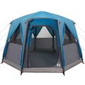 vidaXL Stan pre 3 osoby so strechou Modrá a šedá 320 x 320 x 203 cm