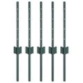 vidaXL Zabudovaný plotový stĺpik 5 ks Zelená 80 cm