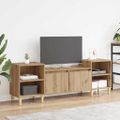 vidaXL TV skrinka 160 x 35 x 55 cm Remeselný dub Kompozitné drevo